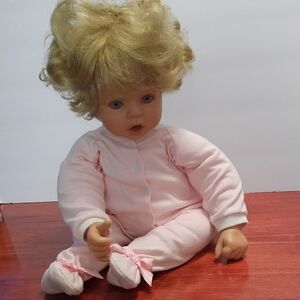 Susan Wakeen 20" Baby Doll with Pink Sleeper.